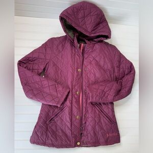 Jack Murphy Ireland Quilted Fleece Lined Jacket Hooded UK 10 US 8 Women